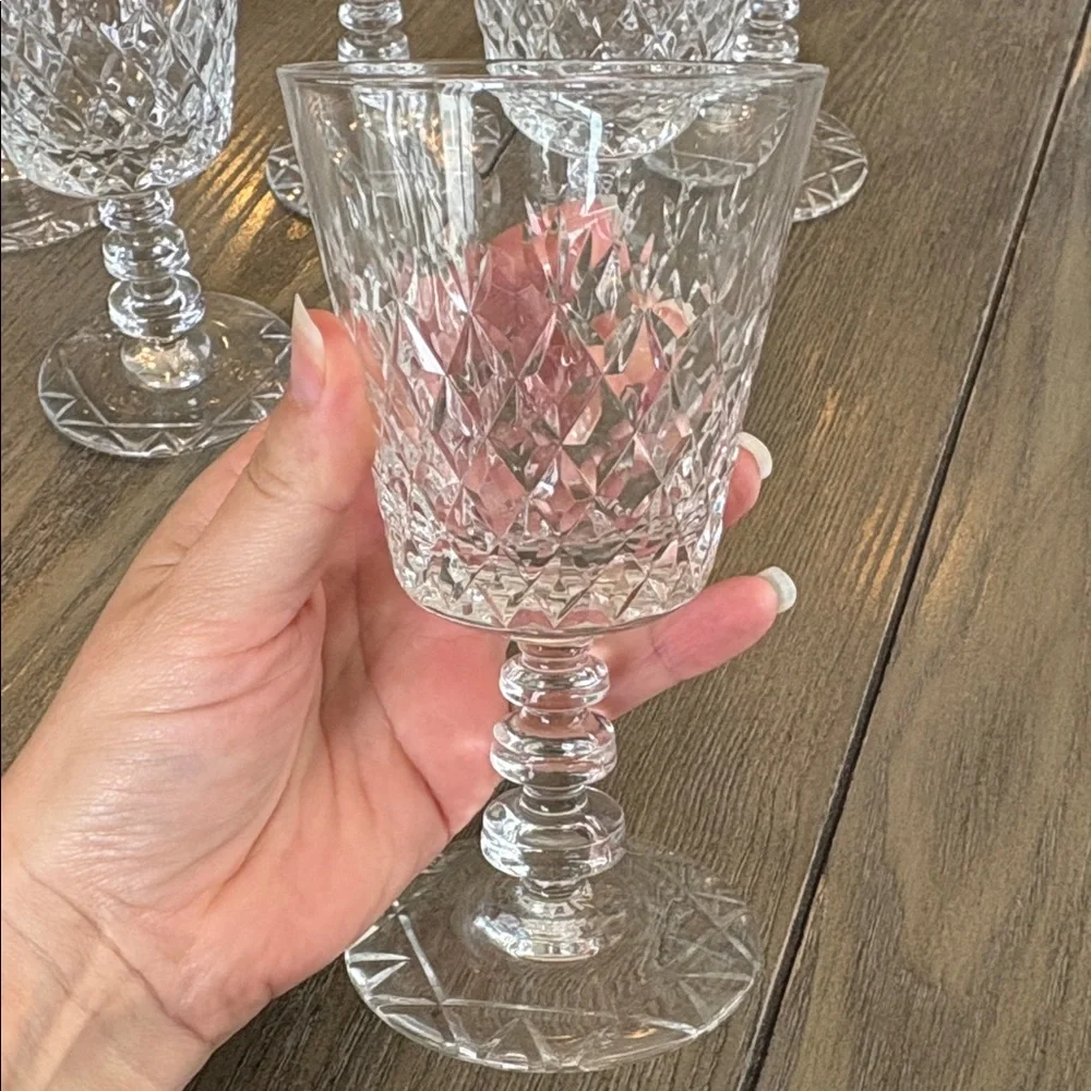 Vintage Rock Sharpe Westminster Wine Goblets 6.25